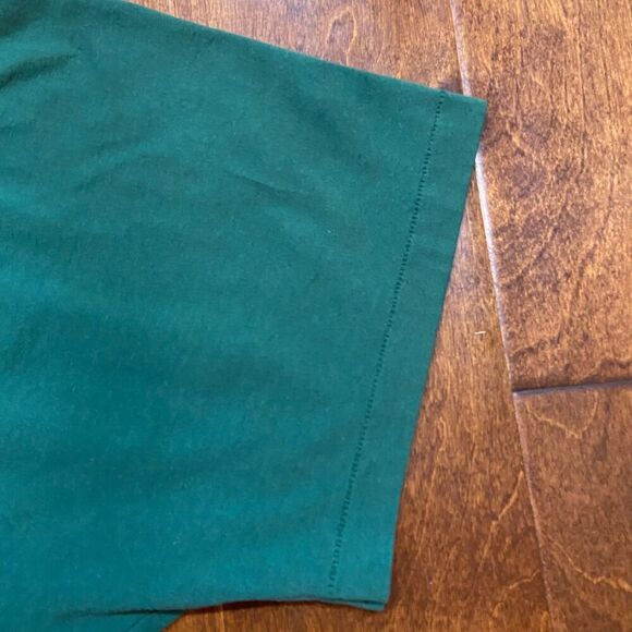 Hanes Vintage 90s Zannes Uniforms Hunter Green Basic T-Shirt Men's XXL - Picture 5 of 8